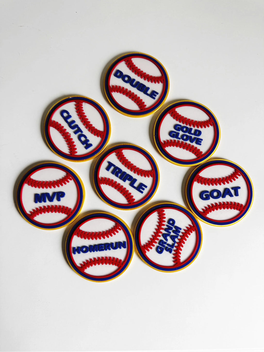 Baseball Achievement Tokens – MVP, Clutch, GOAT, Gold Glove & More