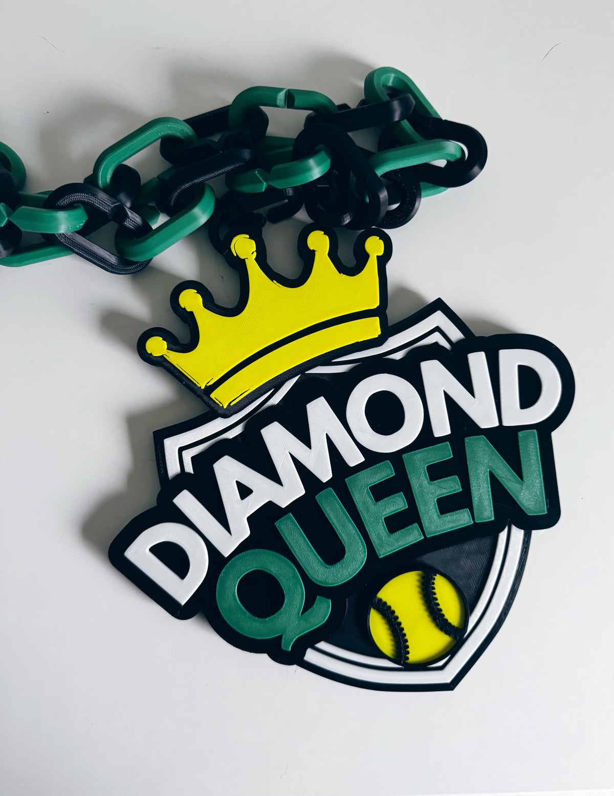 Softball Diamond Queen Hype Chain