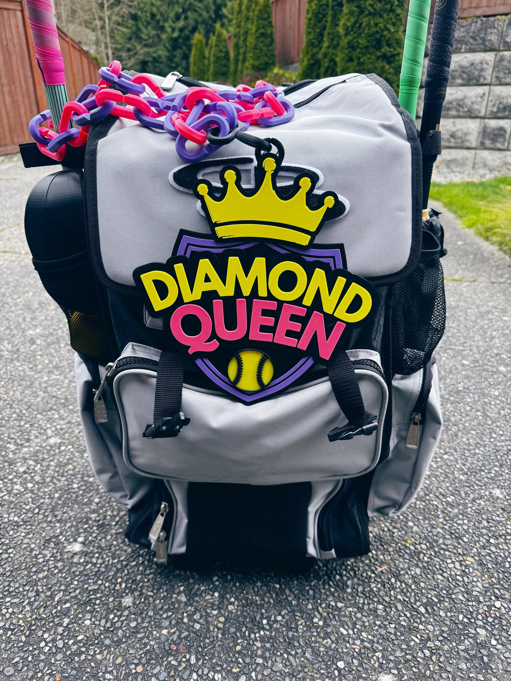 Softball Diamond Queen Hype Chain