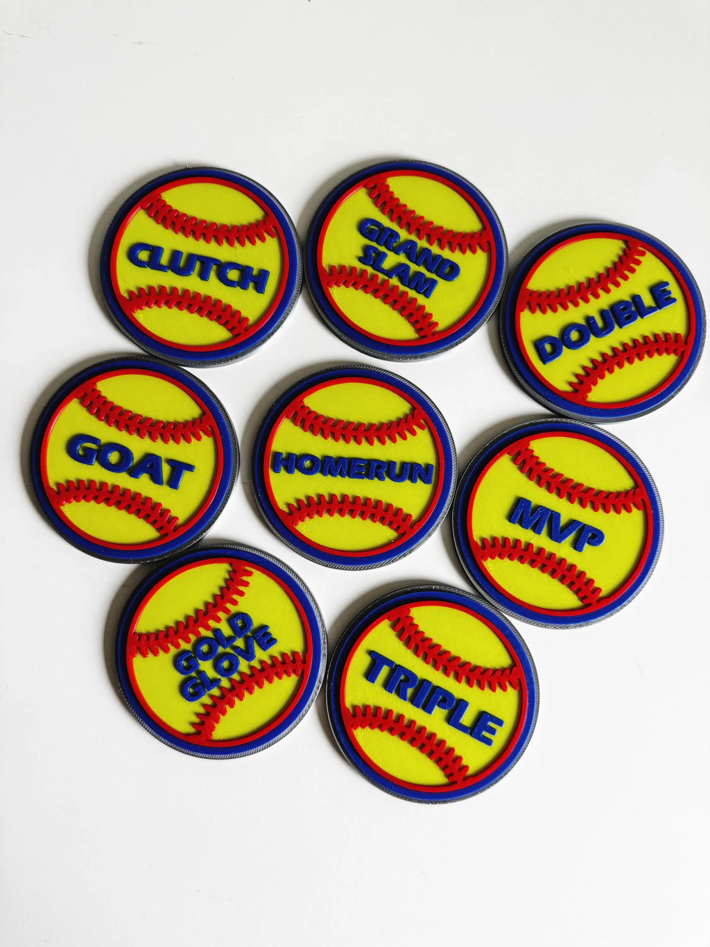 Softball Achievement Tokens – MVP, Clutch, GOAT, Gold Glove & More