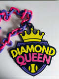 Softball Diamond Queen Hype Chain