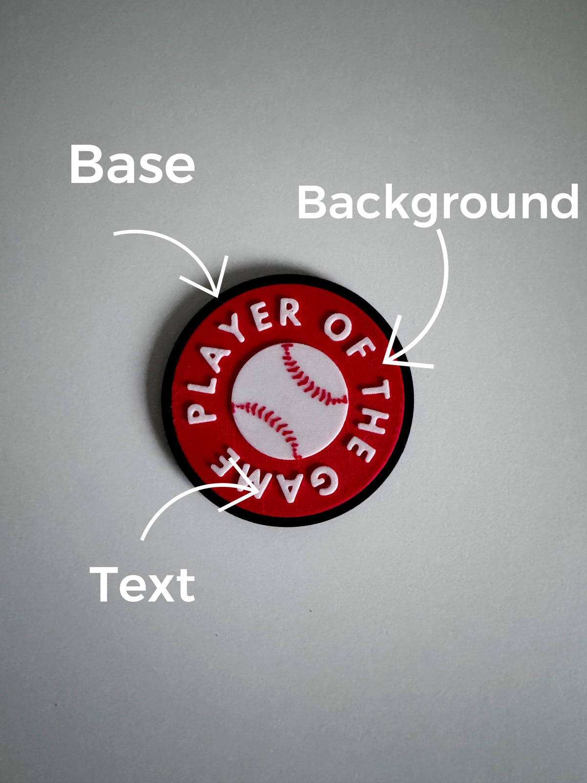 Baseball Player of the Game Token