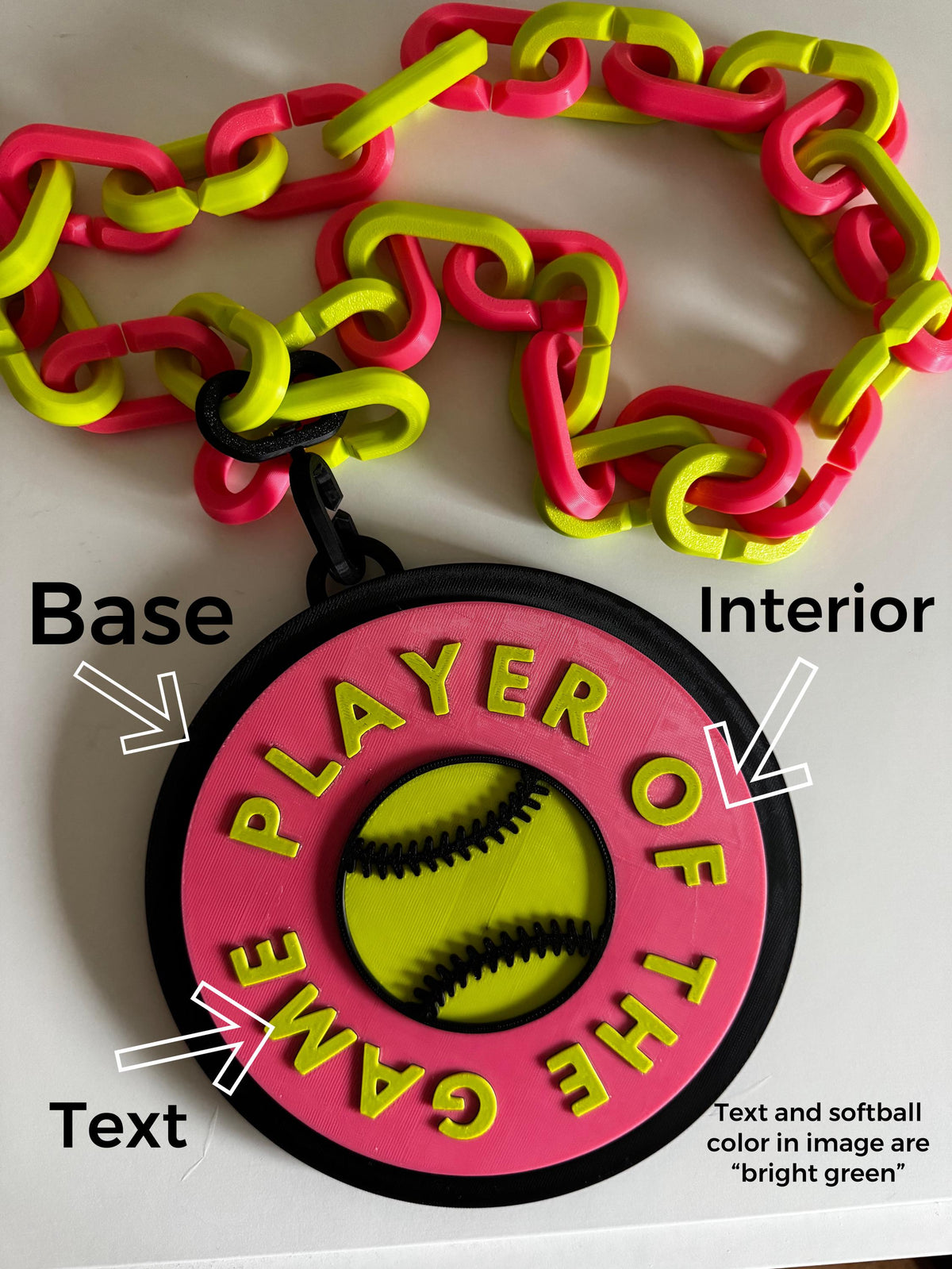 Softball Player of the Game Hype Chain